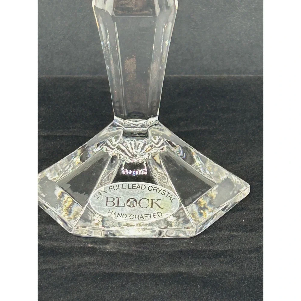 Block 24% Full Lead Crystal Hand Crafted 10